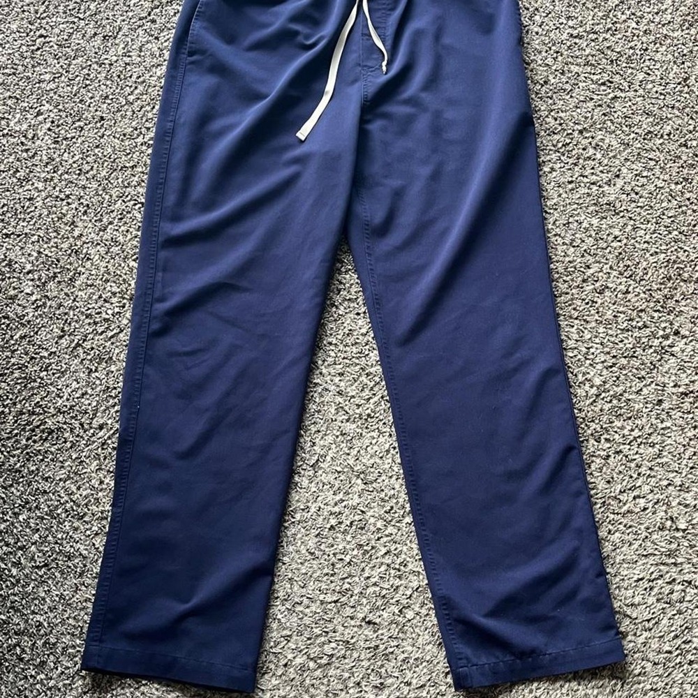 FIGS Pisco Straight Leg Navy Blue Scrub Pants Mens L FM4500 Medical Utility
